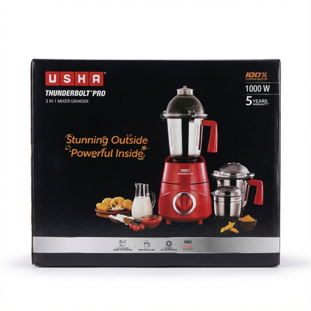 Usha Thunder Bolt Pro 1000W Mixer Grinder Mixer grinder