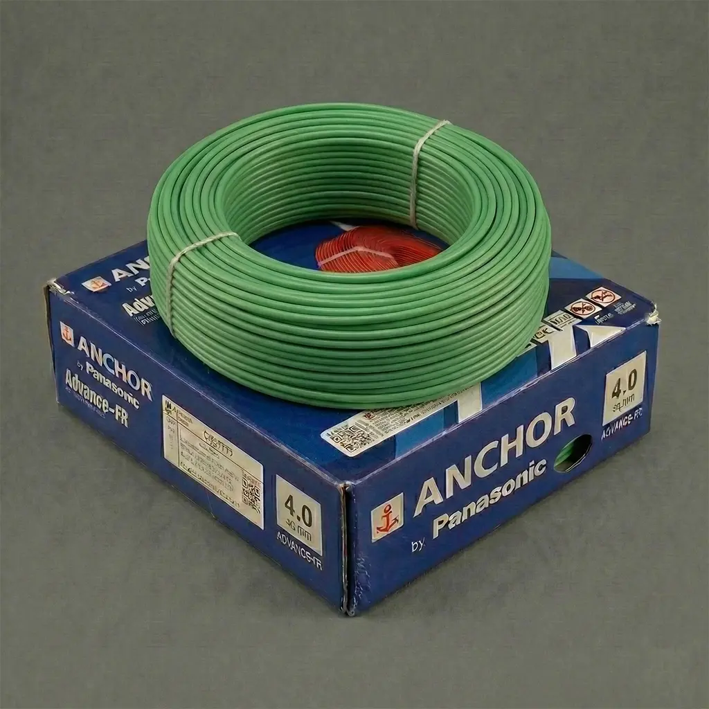 Anchor 4.0 Sq.mm Green Copper Wire wire shop near me