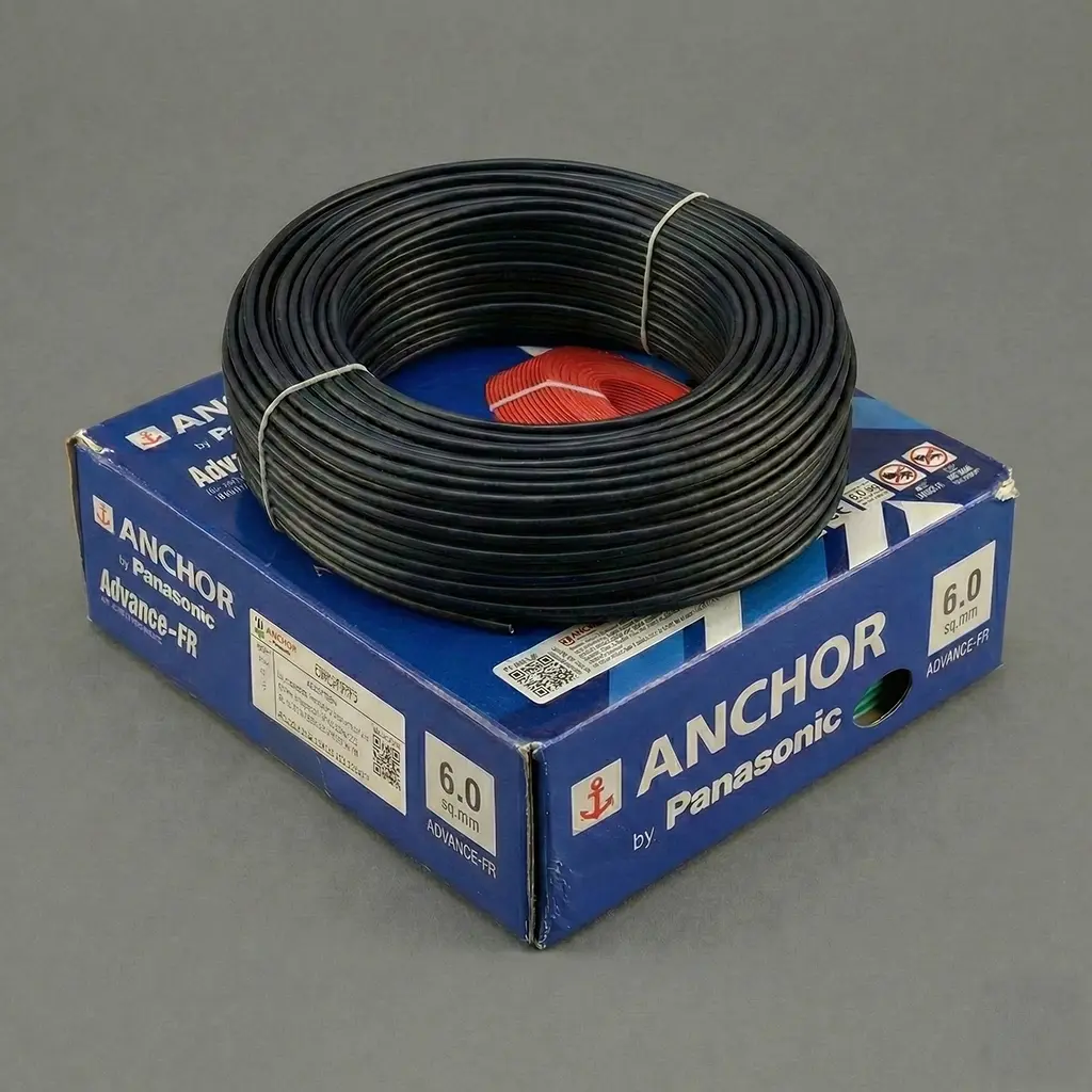 Anchor 6.0 Sq.mm Black Copper Wire wire shop near me