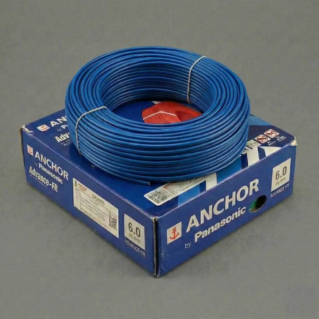 Anchor 6.0 Sq.mm Blue Copper Wire wire shop near me
