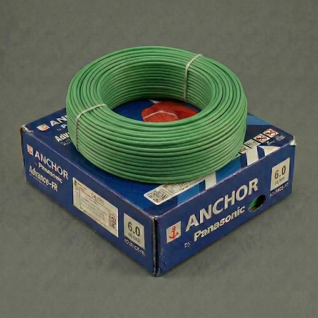 Anchor 6.0 Sq.mm Green Copper Wire wire shop near me