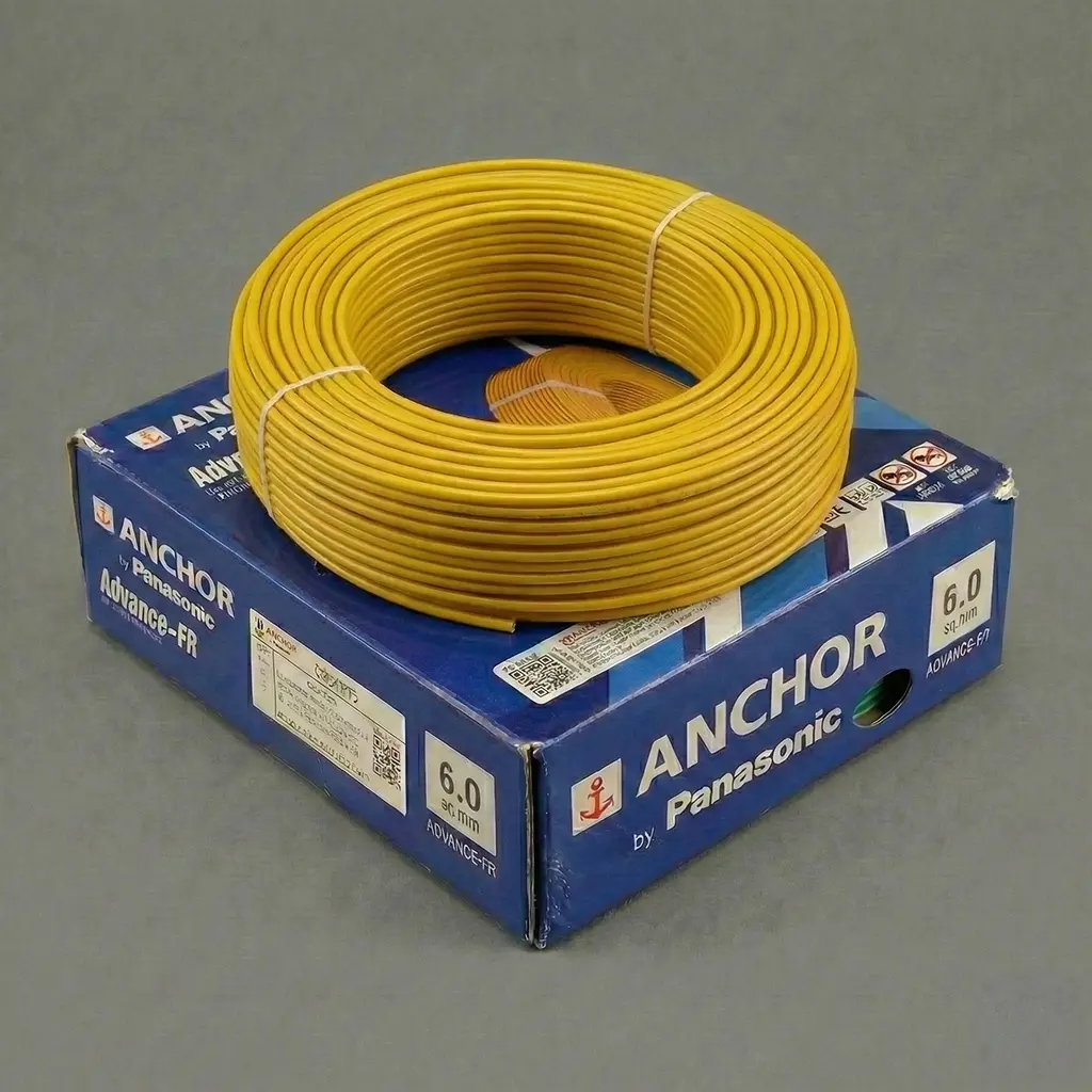 Anchor 6.0 Sq.mm Yellow Copper Wire wire shop near me