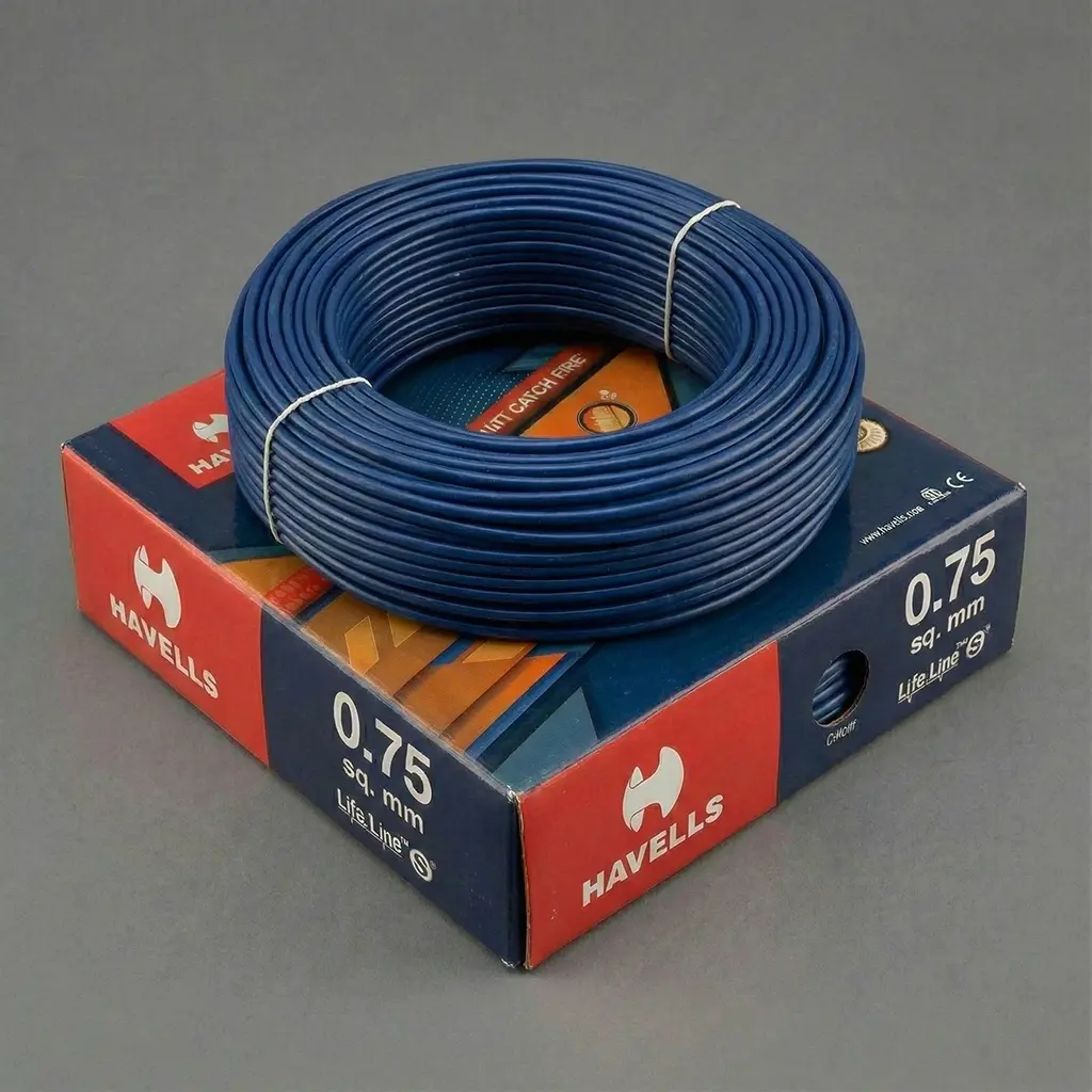 Havells 0.75sqmm wire - blue color wire shop near me