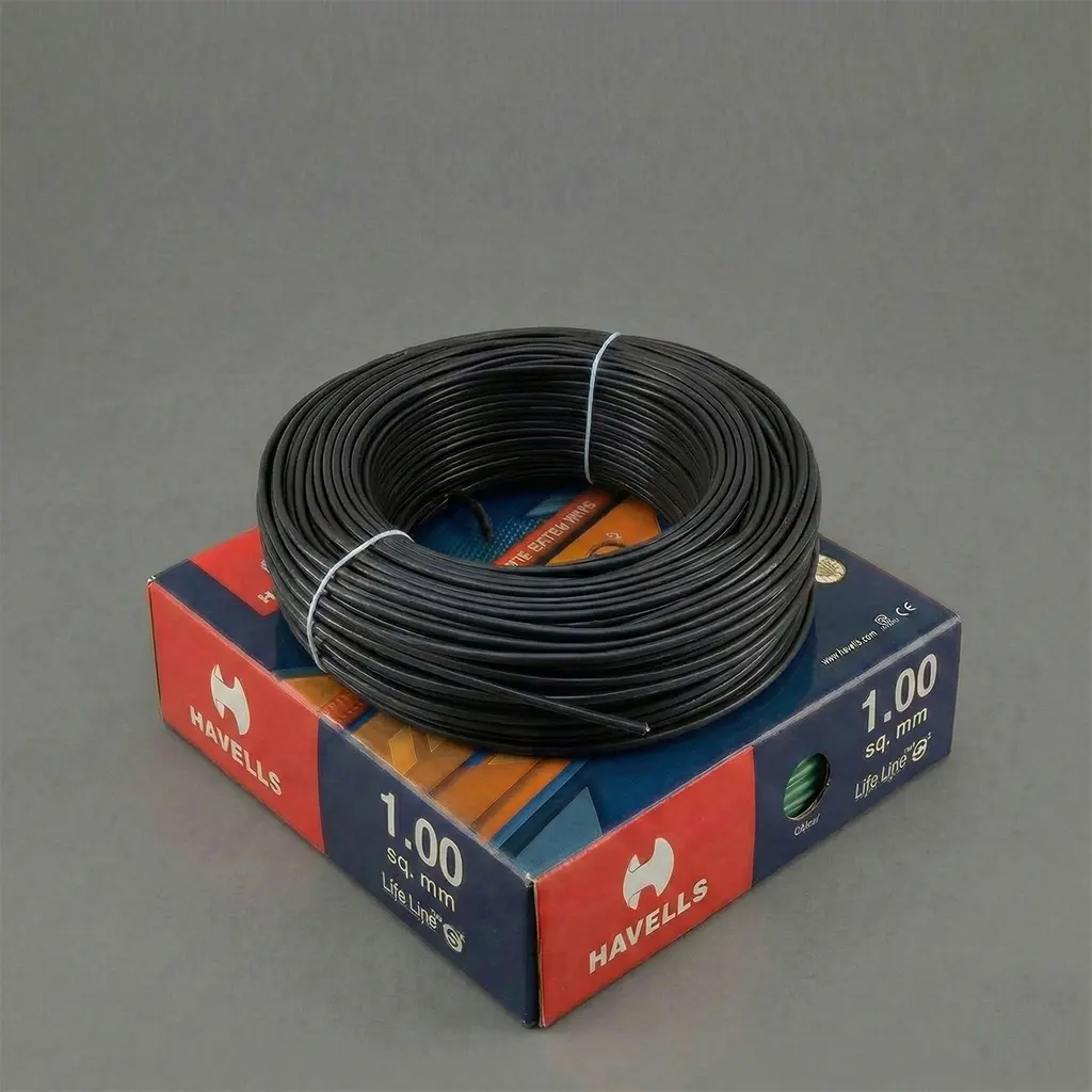 Havells 1.0sqmm wire - black color wire shop near me