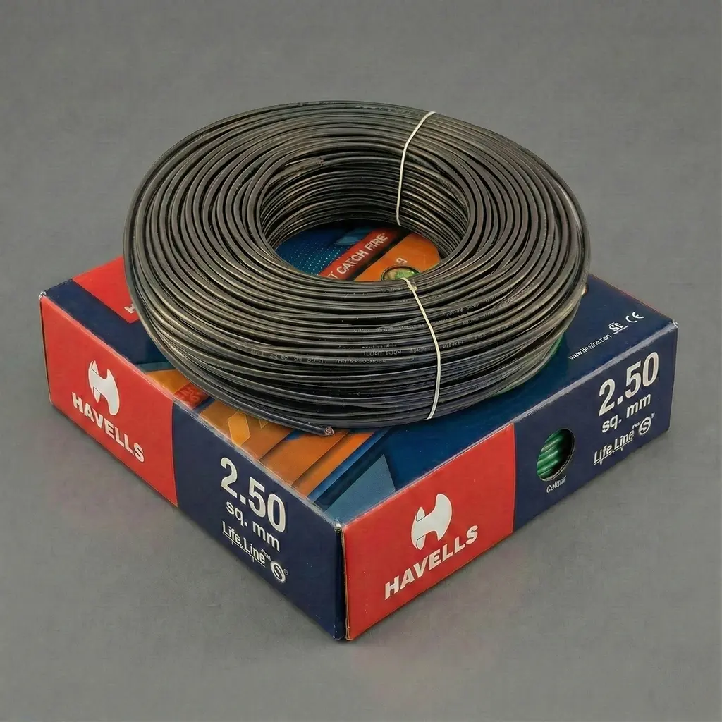 Havells 2.5sqmm wire - black color wire shop near me
