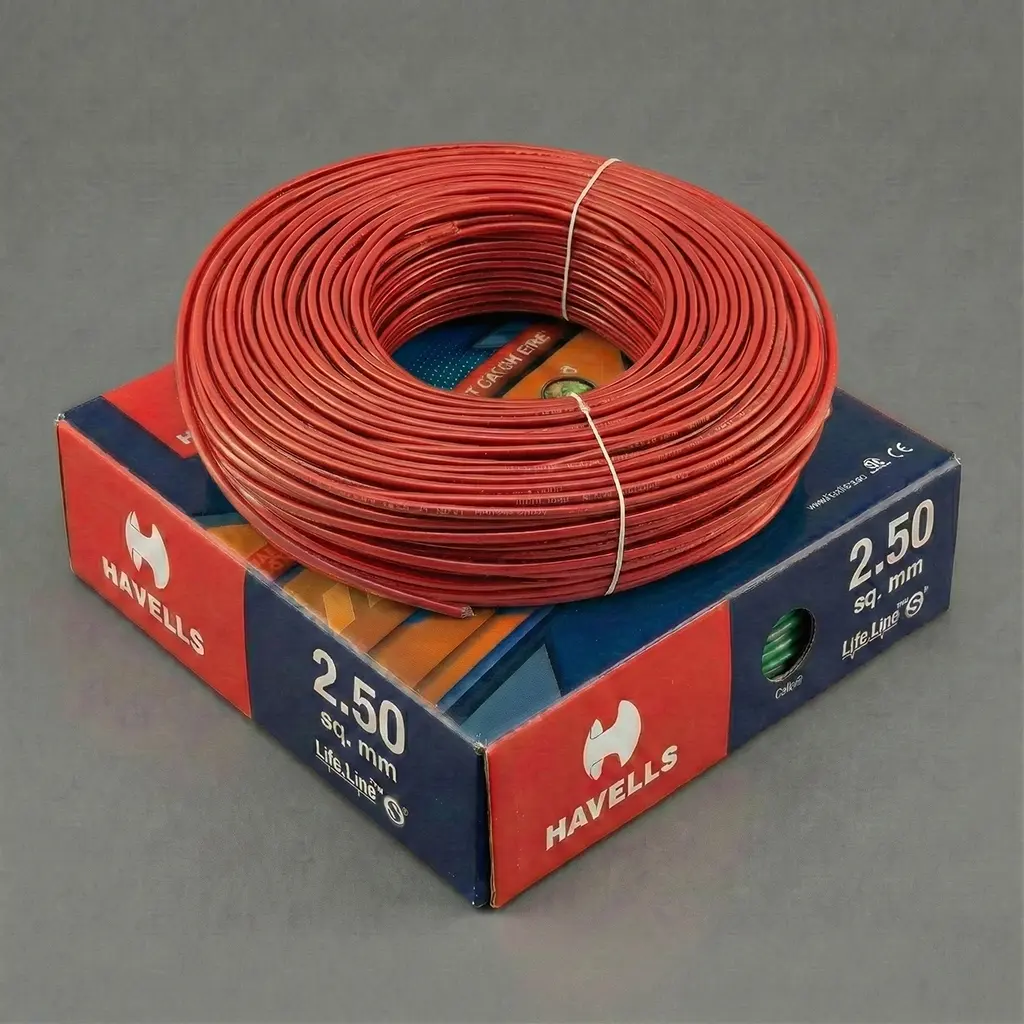 Havells 2.5sqmm wire - red color wire shop near me