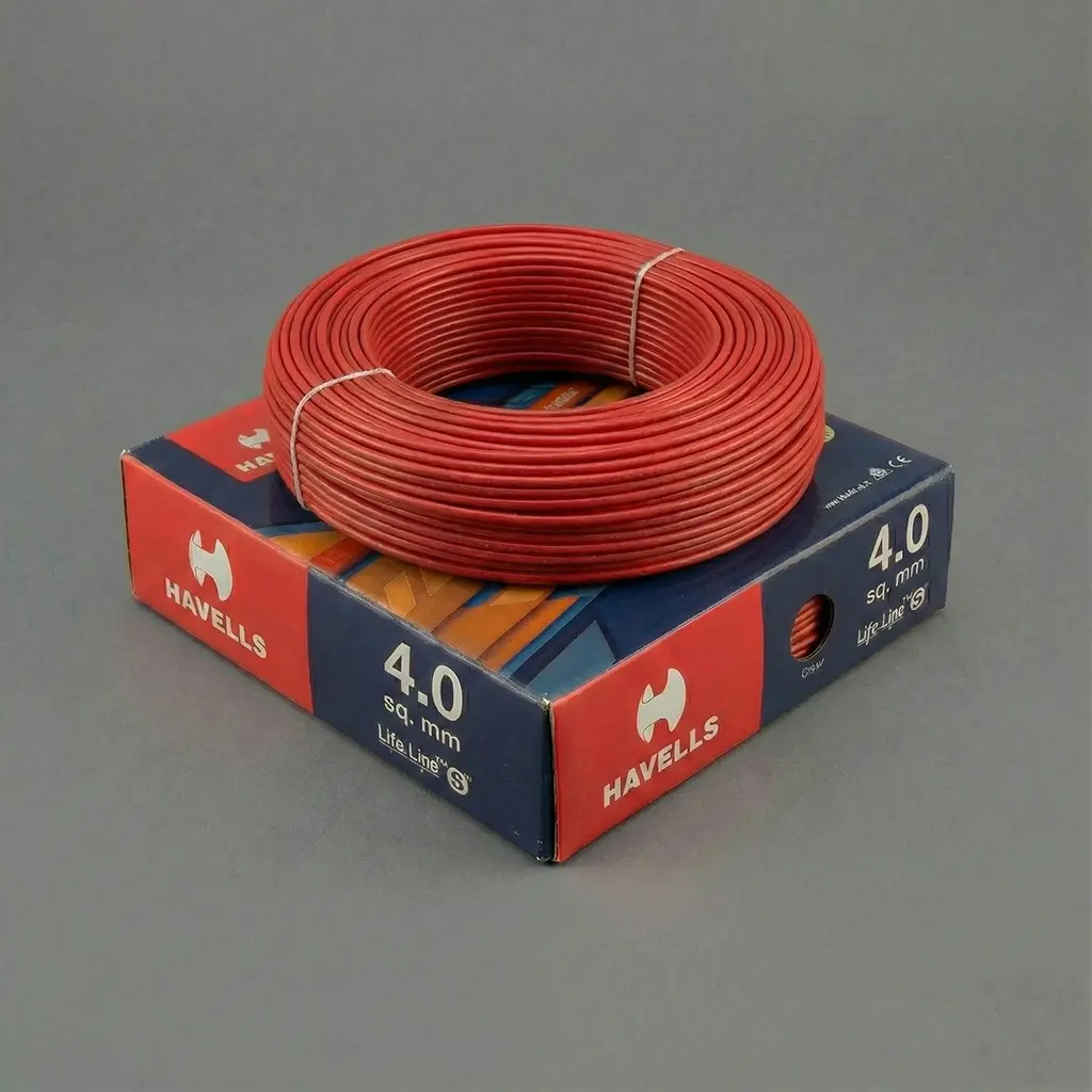 Havells 4.0sq mm wire - red color wire shop near me