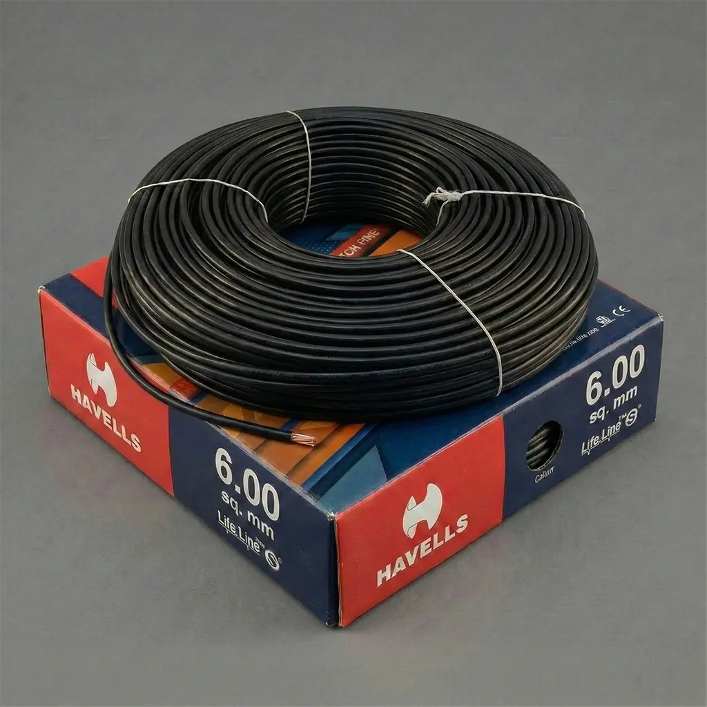 Havells 6.0sq mm wire - black color wire shop near me
