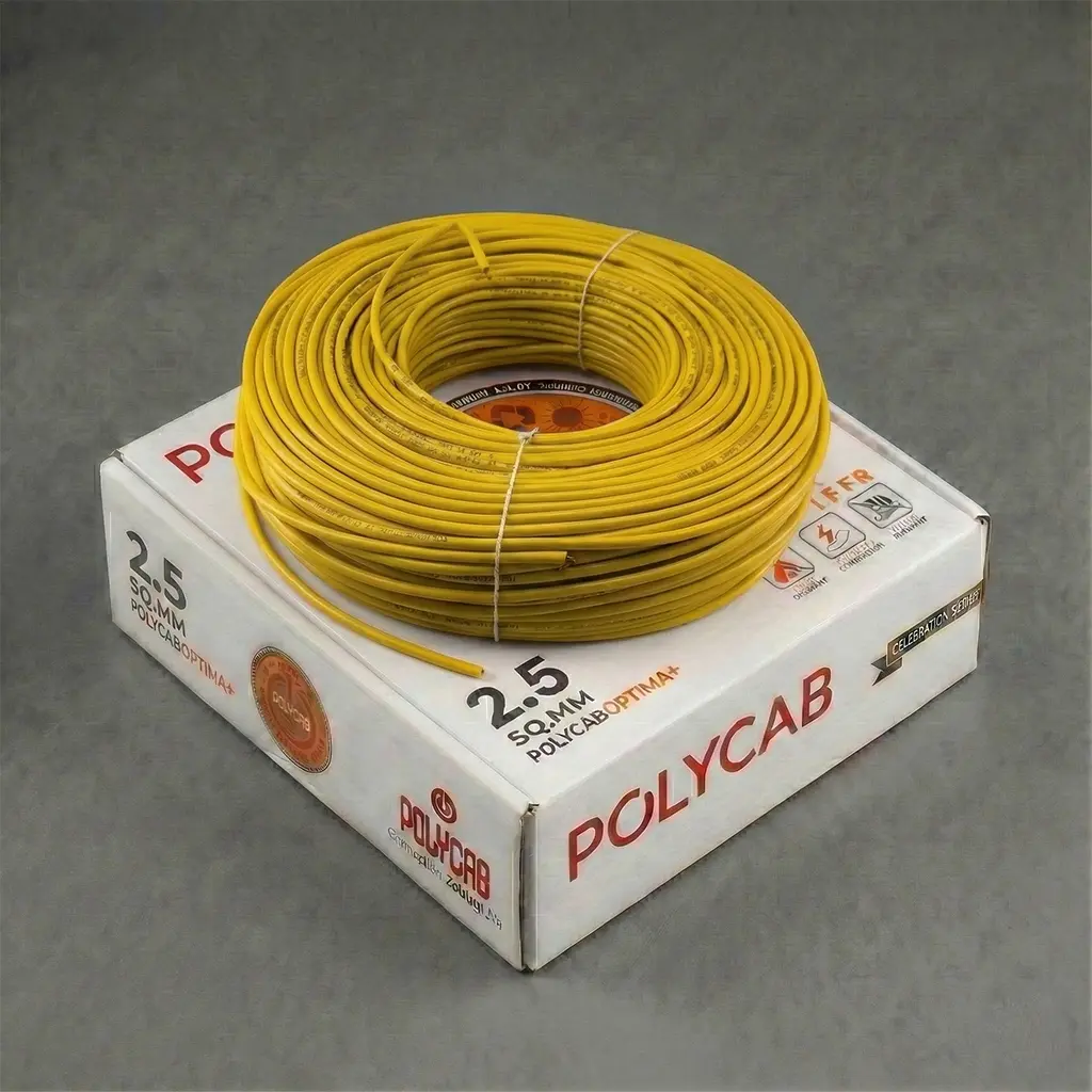 Polycab 2.5 sqmm - yellow color wire wire shop near me