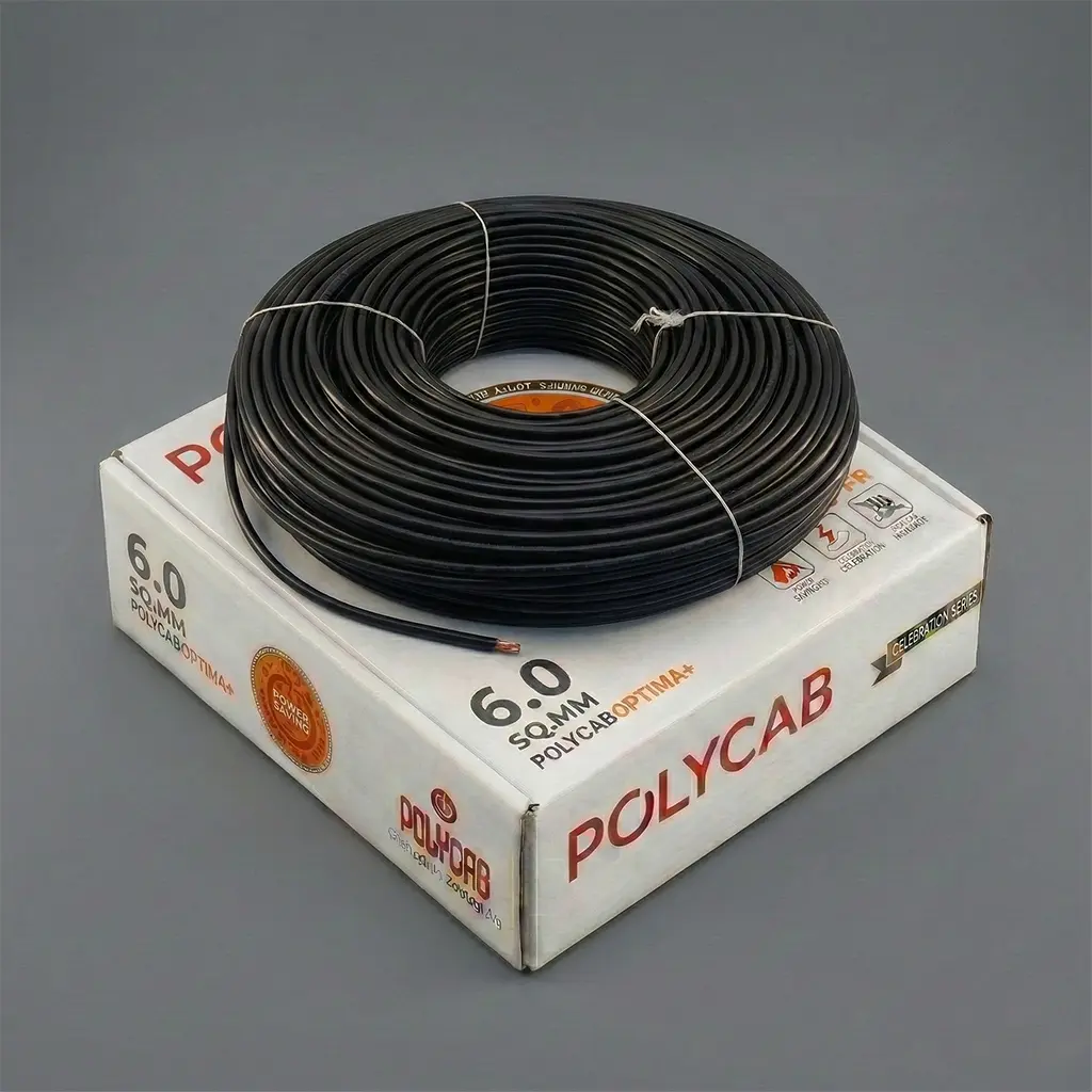 Polycab 6.0 sqmm - black color wire wire shop near me